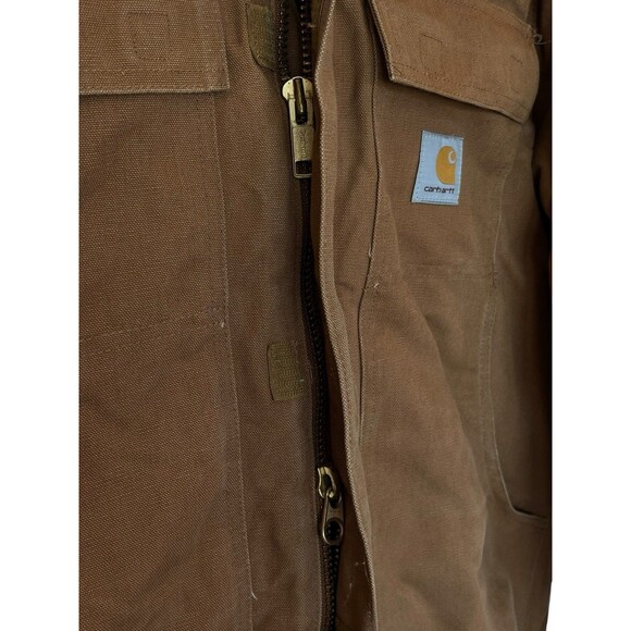 Vintage Carhartt Duck Quilt Lined Work Coat Jacket USA Union Made SZ XL-2XL C03 - Picture 7 of 16